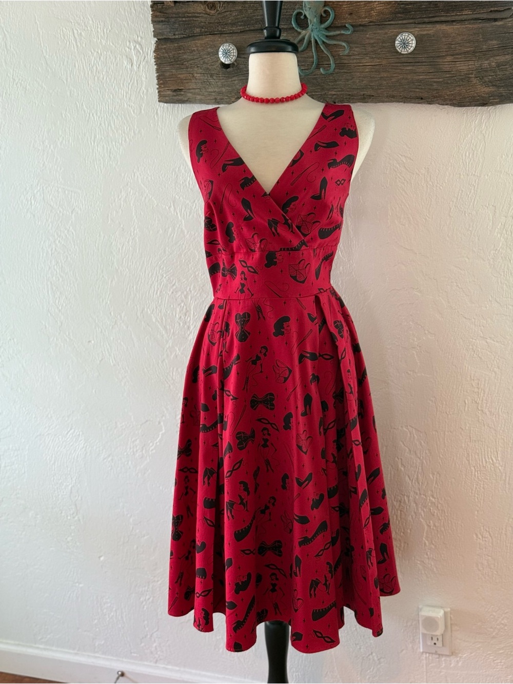 🫦 Pinup Couture Deadly Dames Tie Me Up Fetish Dom Swing Dress